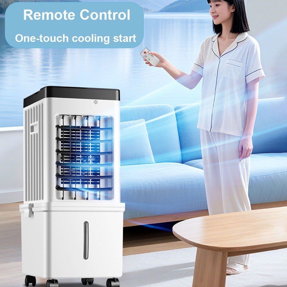 12L Portable Cooler Air Conditioning Unit Fan Humidifier W Remote Control 3 Gear