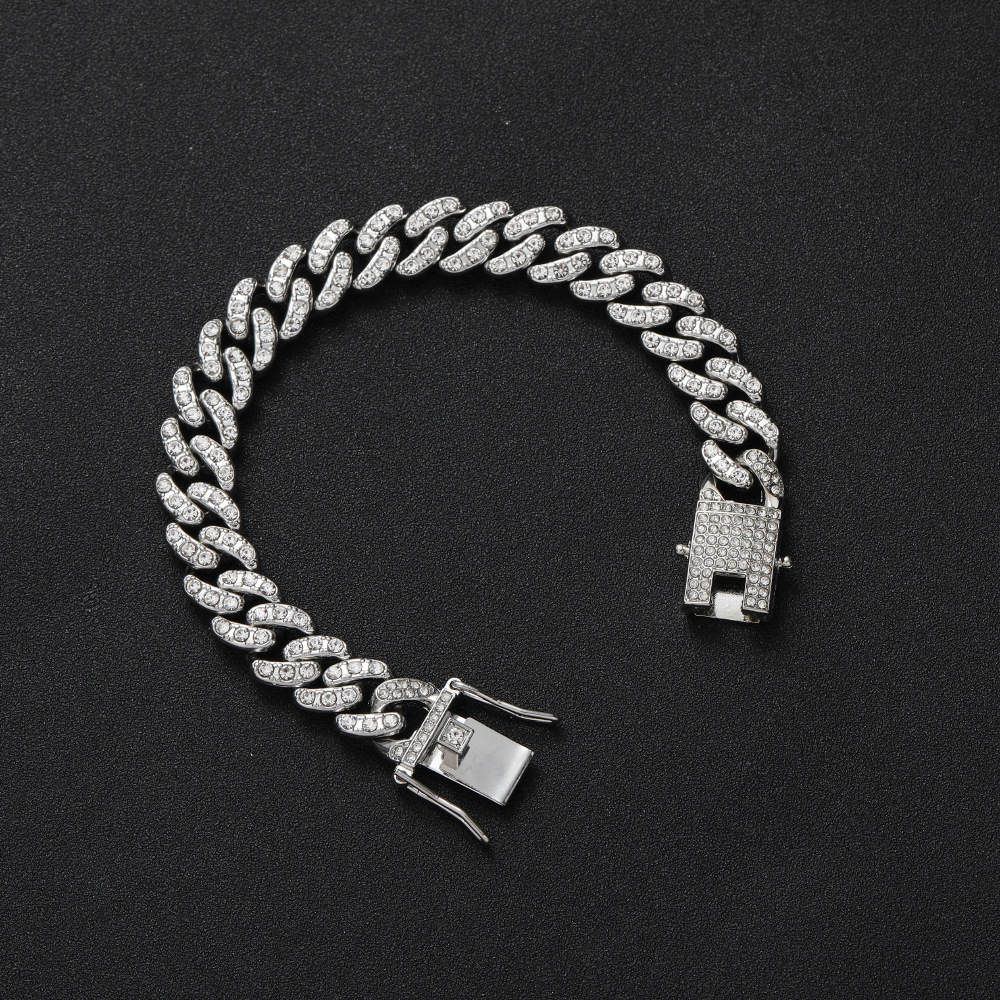 Men's Fashion Alloy Hip Hop Cuban Bracelet