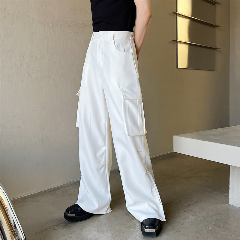 Men's Fashion Three-Dimensional Big Pocket Loose Casual Pants