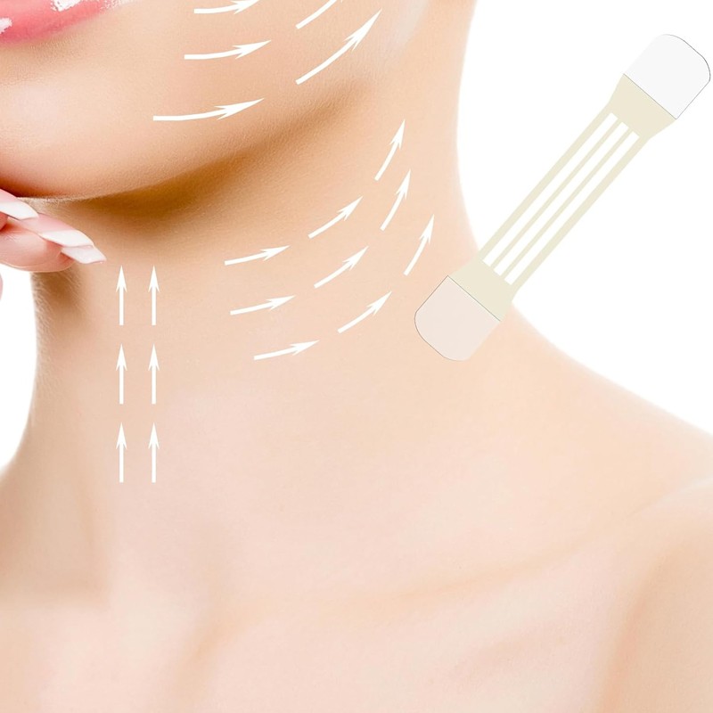 20Pcs Neck Lift Adhesive Strips Tape Thin Face Rubber Miss — image 7