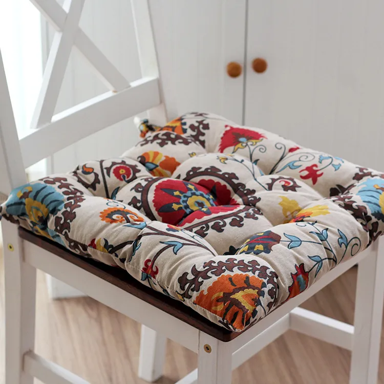 Home Fabric Memory Cotton Dining Chair Cushion - No Lace
