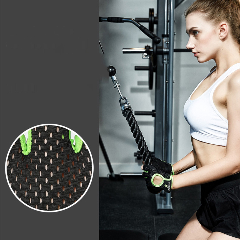 Dumbbell Equipment Horizontal Bar Half-finger Non-slip Exercise Pull-up Fitness Gloves