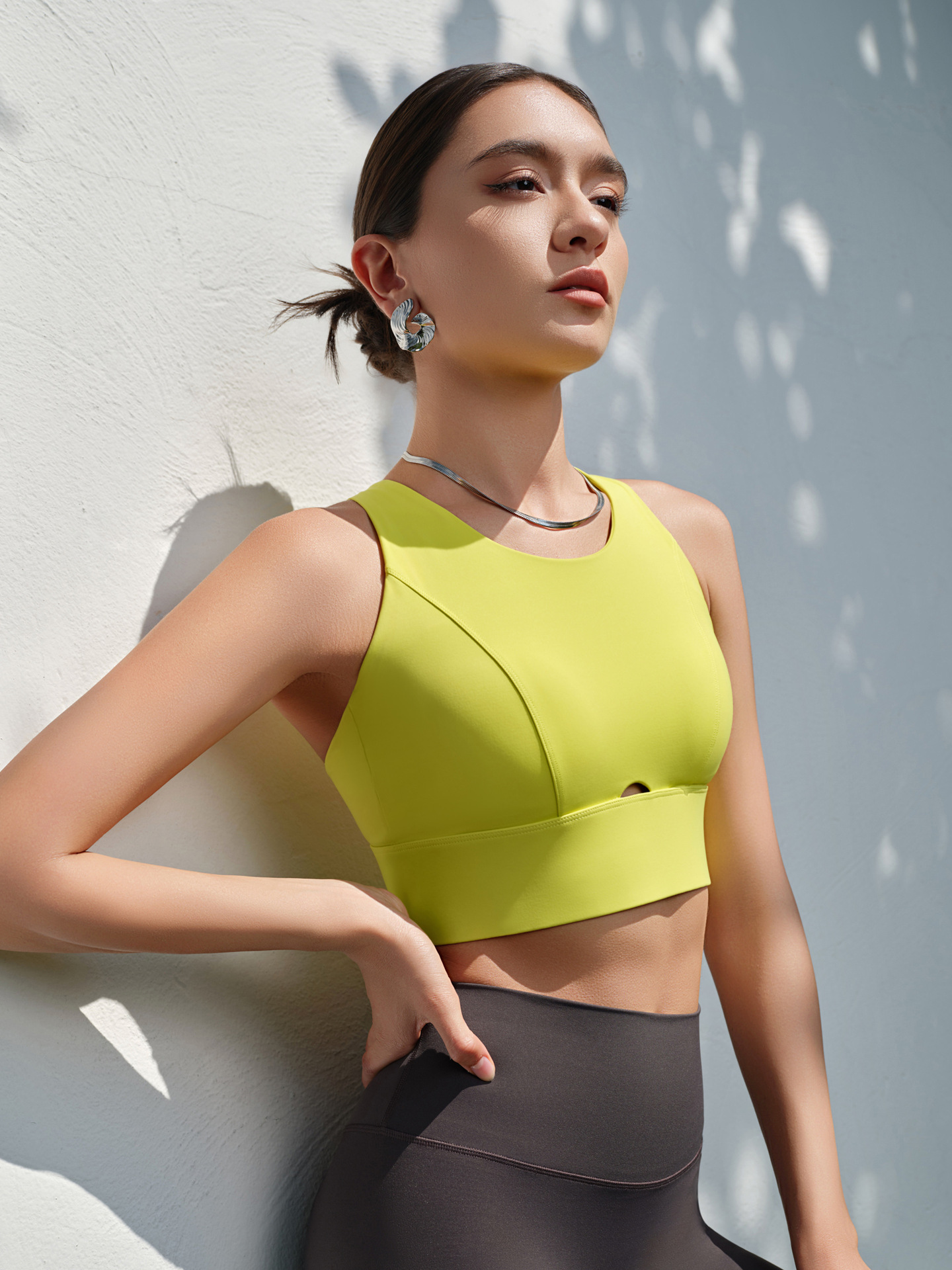 Plus-Size Women's High-Impact Shock-Absorbing Compression Sports Bra, Integrated Cup Tank Top For Summer Running, Fitness And Yoga 9