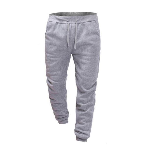 Men's Solid Color Fleece Trousers