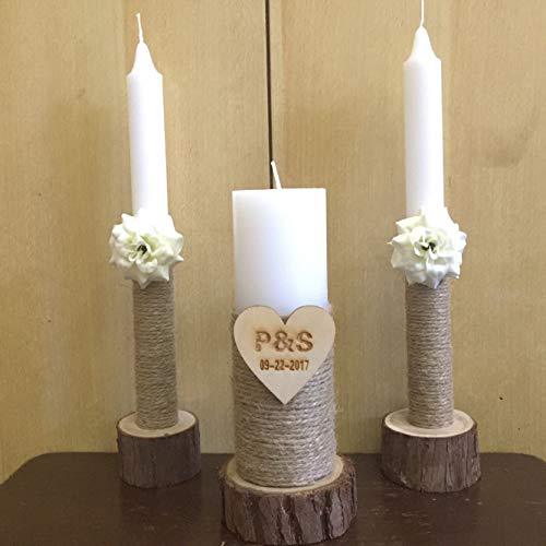 Wooden Wedding Candle Holders — foto 4