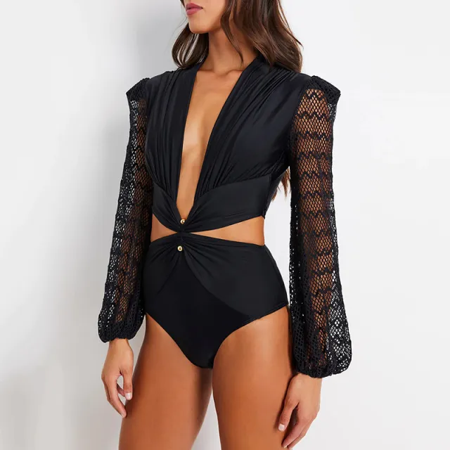 Spicy Deep V Backless Jumpsuit Women Tide Black - Shop at LoveMi