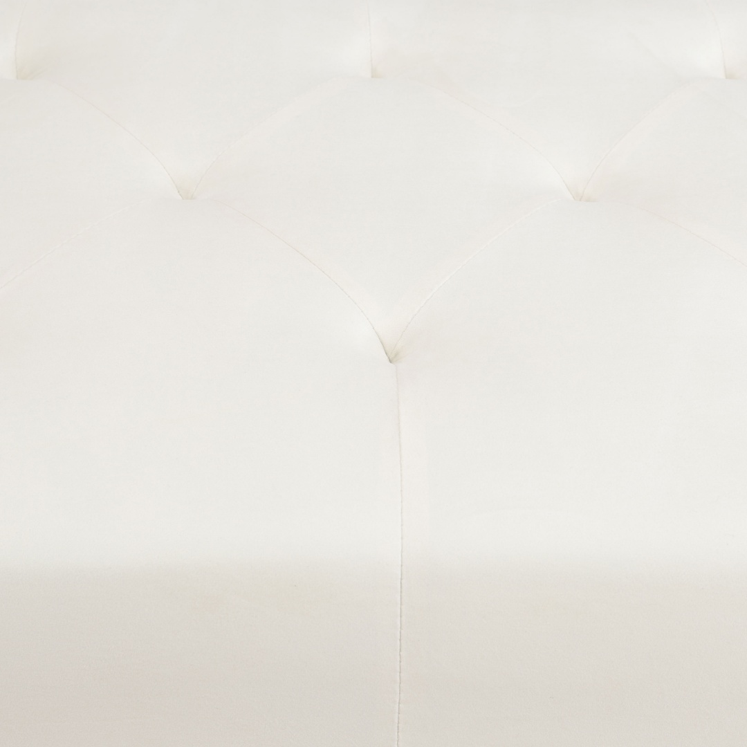 Pickup Only--White Fluffy Fabric Living Room Lounger