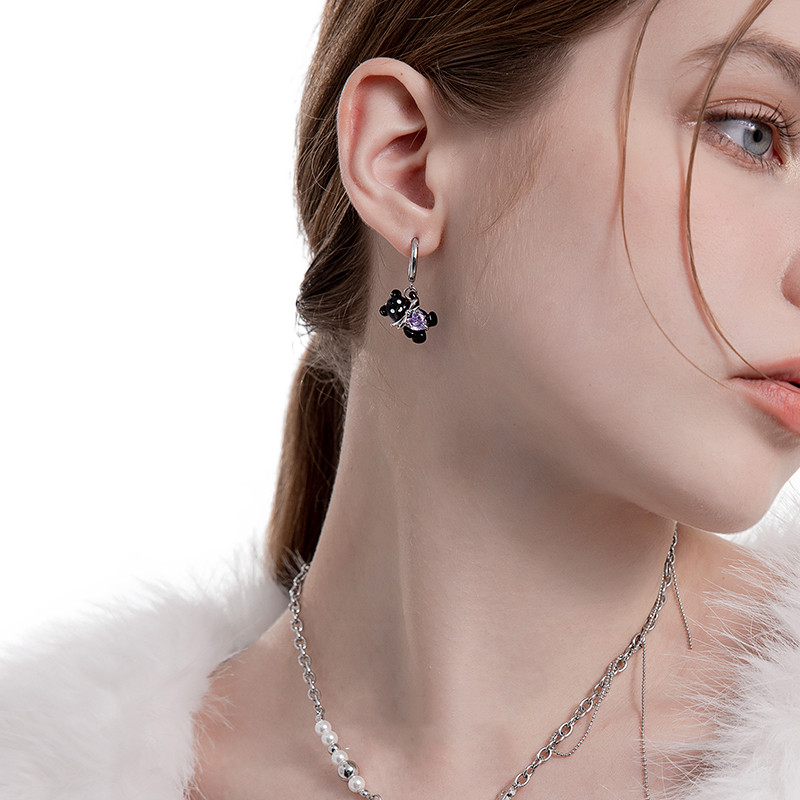 Title 3, Design Sweet Bear Earrings For High-end Girls