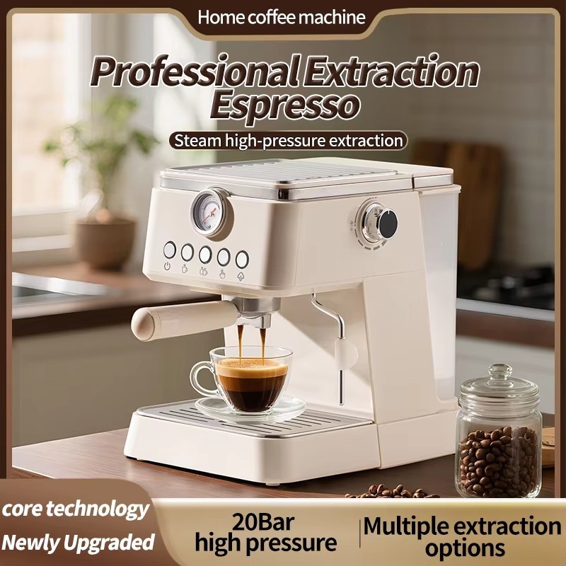 20bar Coffee Machine Electrical Coffee Maker Espresso Cappuccino Milk Frother