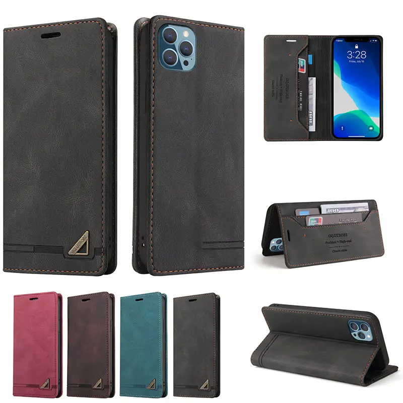 Leather Flip Faux Protective Phone Case