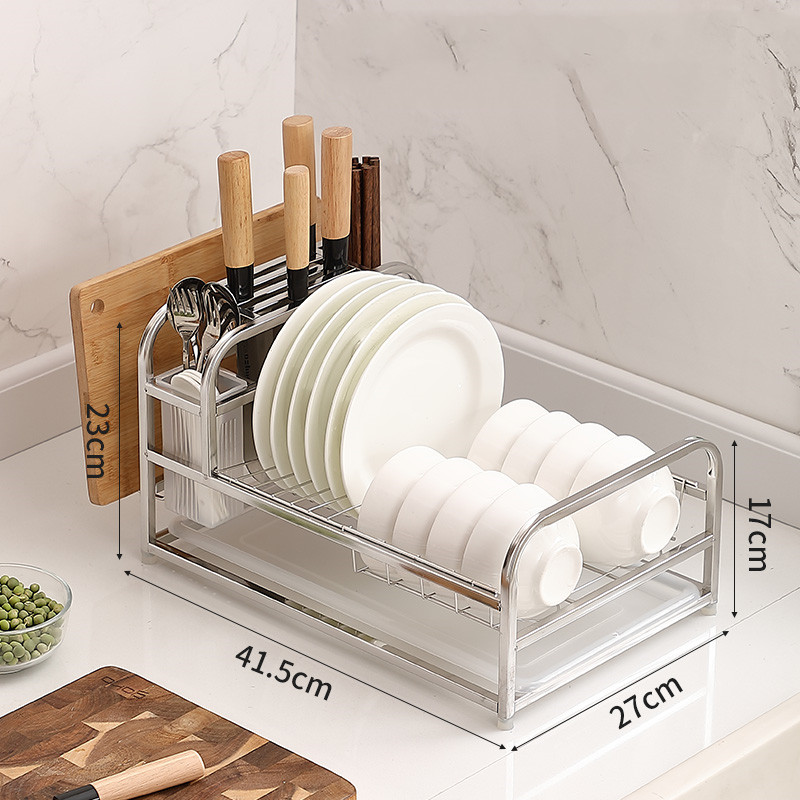 Title 2, Kitchen Shelves Dishware Storage Rack Dry Washi...