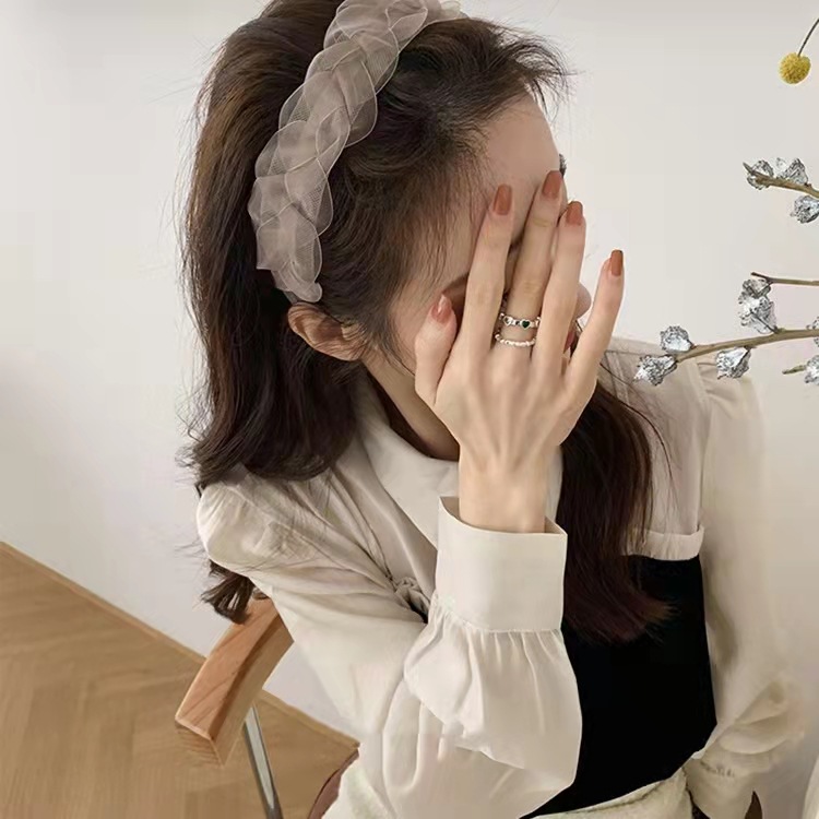 Super Fairy Mesh Headband Female Face Wash Highend Headwear Hairpin  Hair Accessories — foto 2