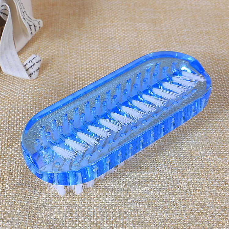 Nail Art Supplies Multicolour Plastic Cleaning Brush - Blue