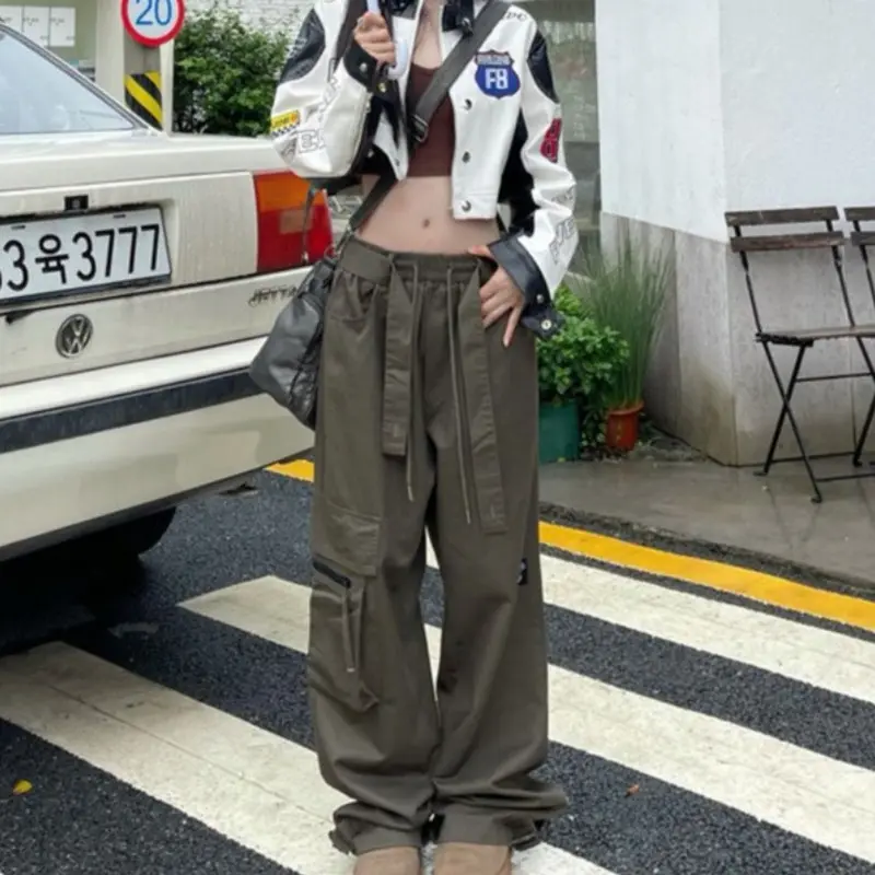 Hip Hop Retro Multi Pocket Cargo Pants for Men