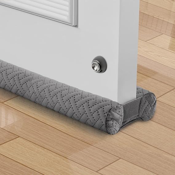 Premium Velvet Under Door Draft Stopper, Adjustable Windproof Seal For Blocking Cold Air, Light, Dust And Noise 3