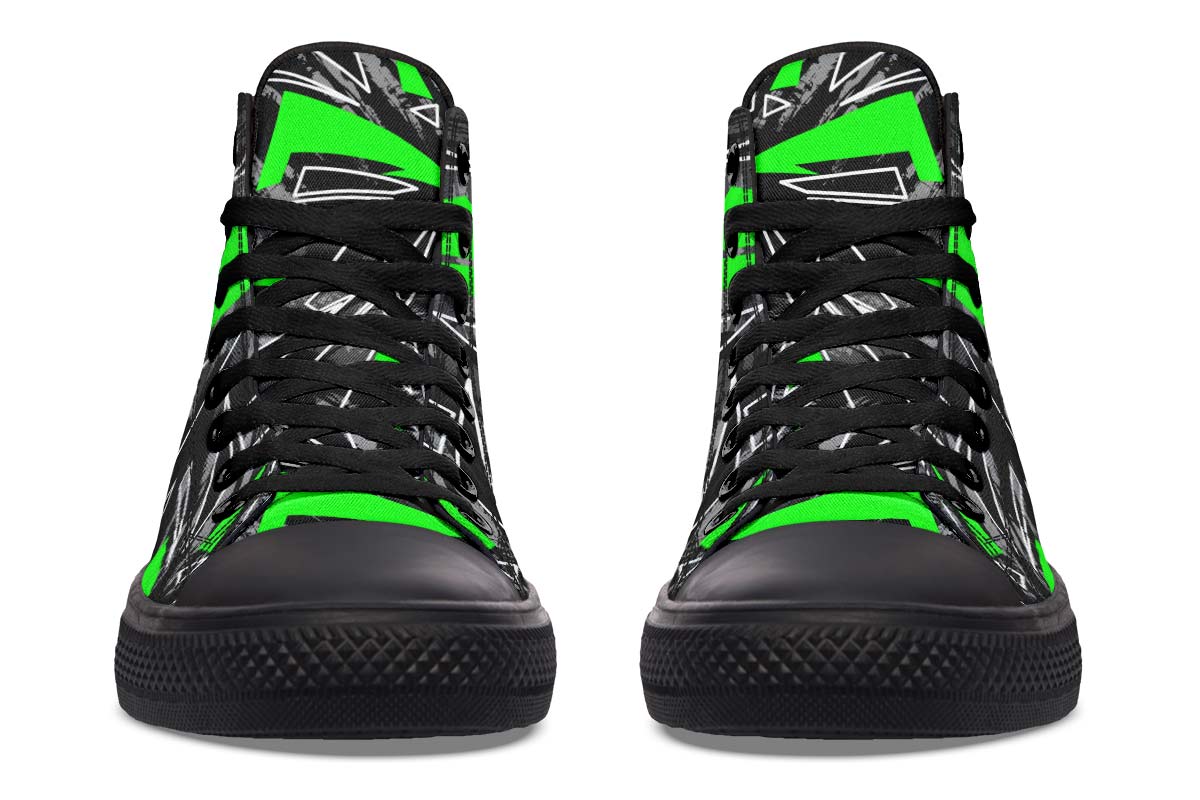 Printed Couple High-top Canvas Shoes