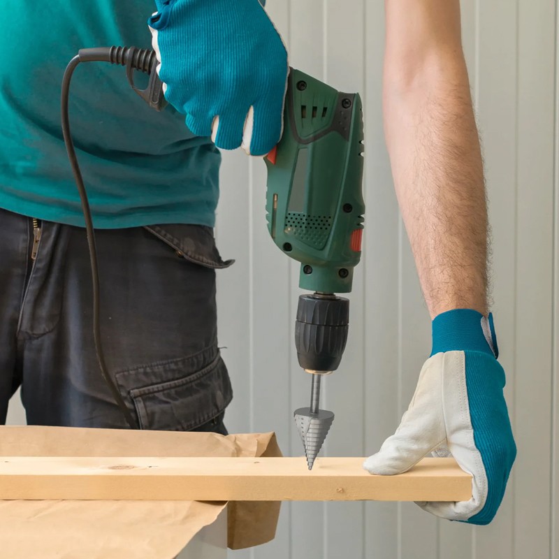 6-60mm HSS Large Spiral Step Cone Drill Bit For Metal And Wood Hole Cutter Tool