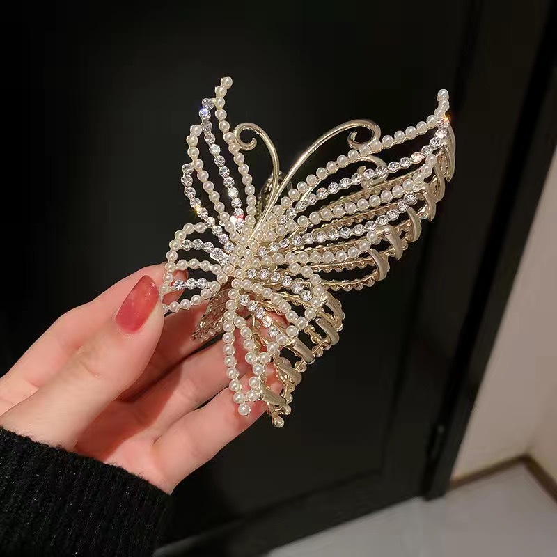 Ladies Pearl Butterfly Alloy Grip — foto 4