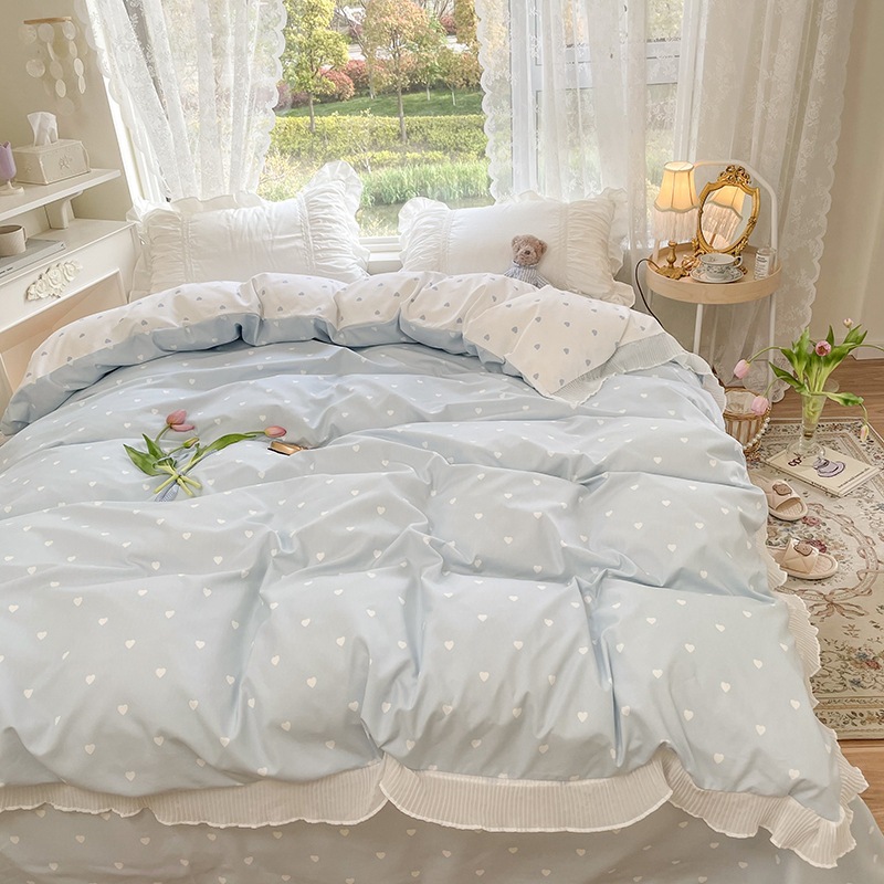 Title 3, Completo letto quattro pezzi Pure Color Love Wa...