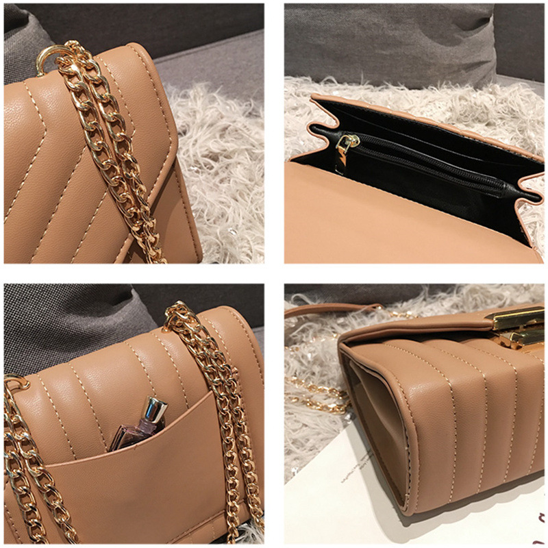 New Hong Kong Style Retro Small Square Bag