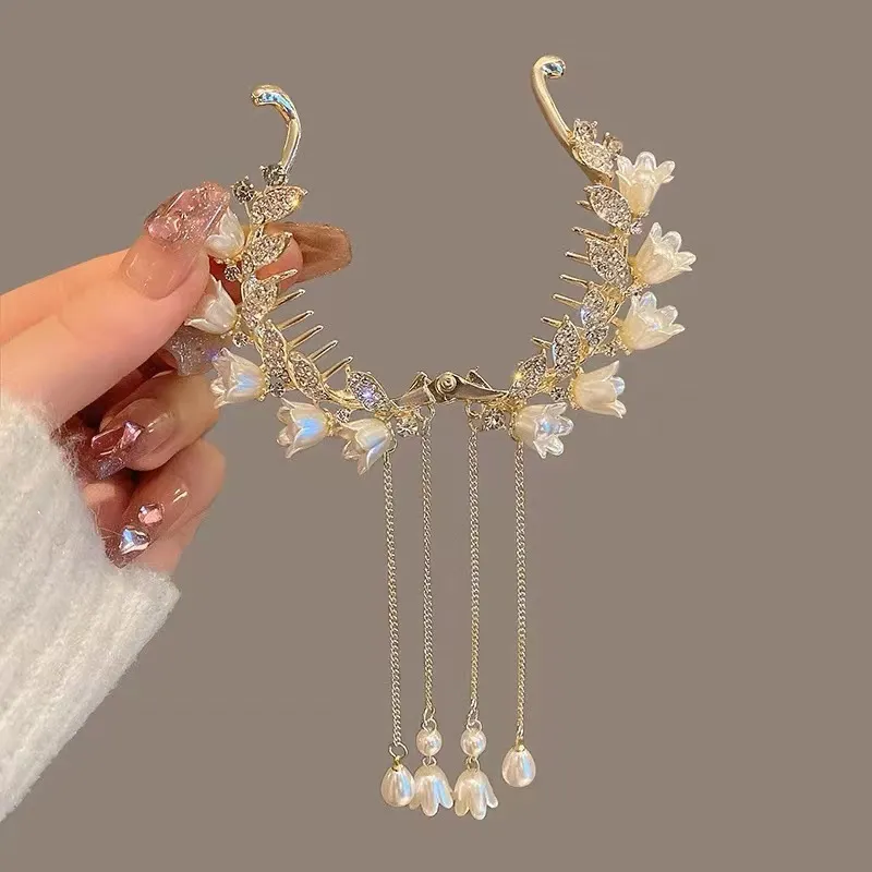 Sen System Super Fairy Hair Grasp Clip Senior Sense Pill Hair Buckle Hair Accessories - K Gold
