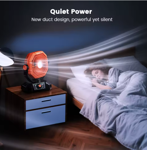 Ventilateur de camping 20000mah avec lanterne LED – Image 4