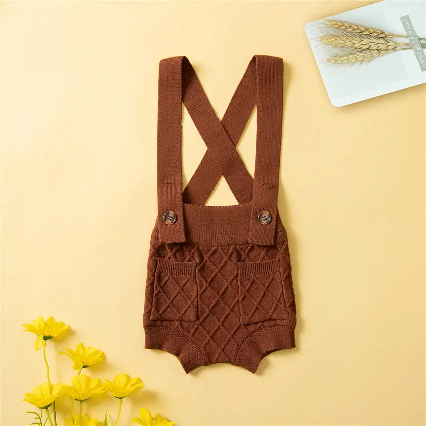 Autumn Boys And Girls Knitted Suspenders Woolen
