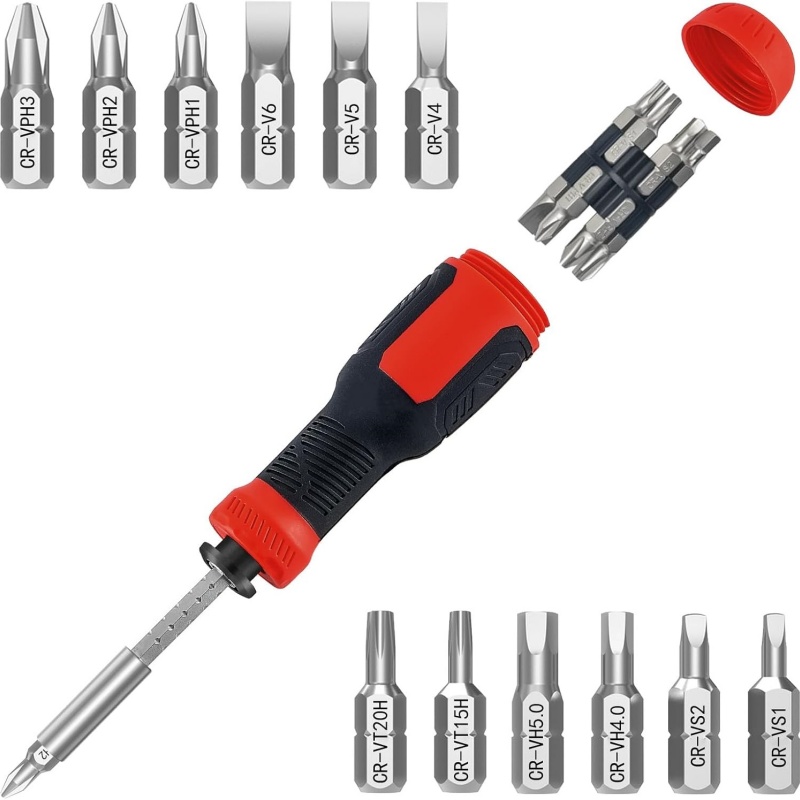 Elegant 13-in-1 Adjustable Screwdriver Set - Compact Multitool With Magnetic Tip — image 5