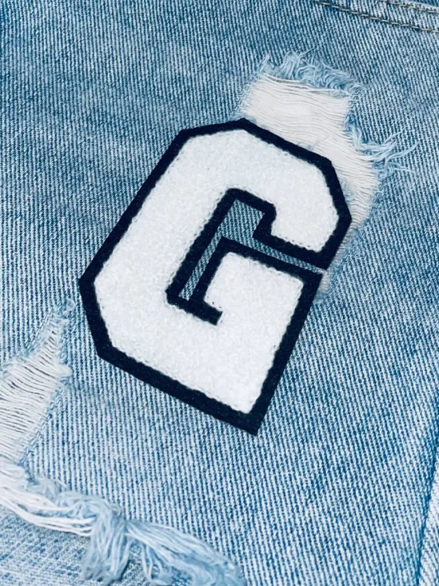 Large Solid Color English Letter Embroidered Towel Embroidered Cloth G - Shop at LoveMi