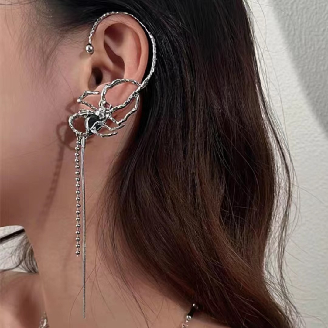 Spider Tassel Earrings Female (Single left ear)