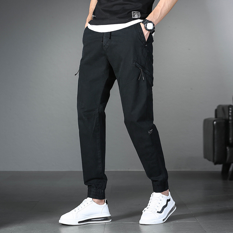 Multi-pocket Overalls Men's Korean Casual Trousers
