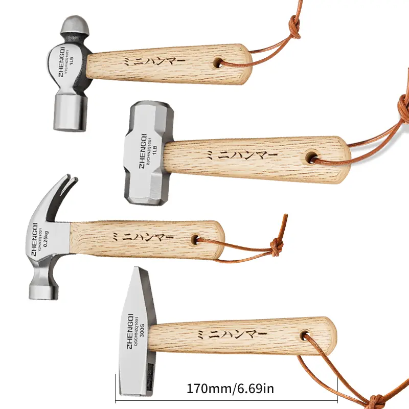 Mini Claw Hammer Household Tools Commonly Used In Woodworking Knock Out Nails Wooden Handle Small Hammer High Carbon Ste