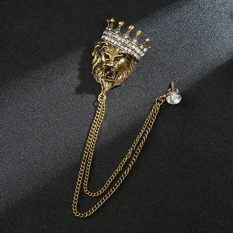 Crown Leopard Ancient Gold