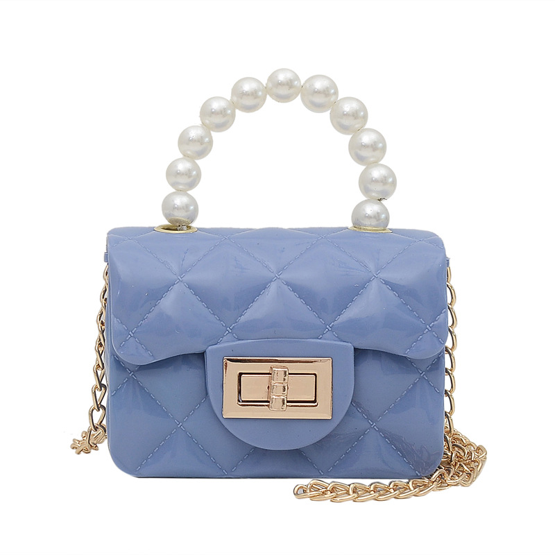 Title 13, Summer New Pearl Hand Chain Small Square Bag