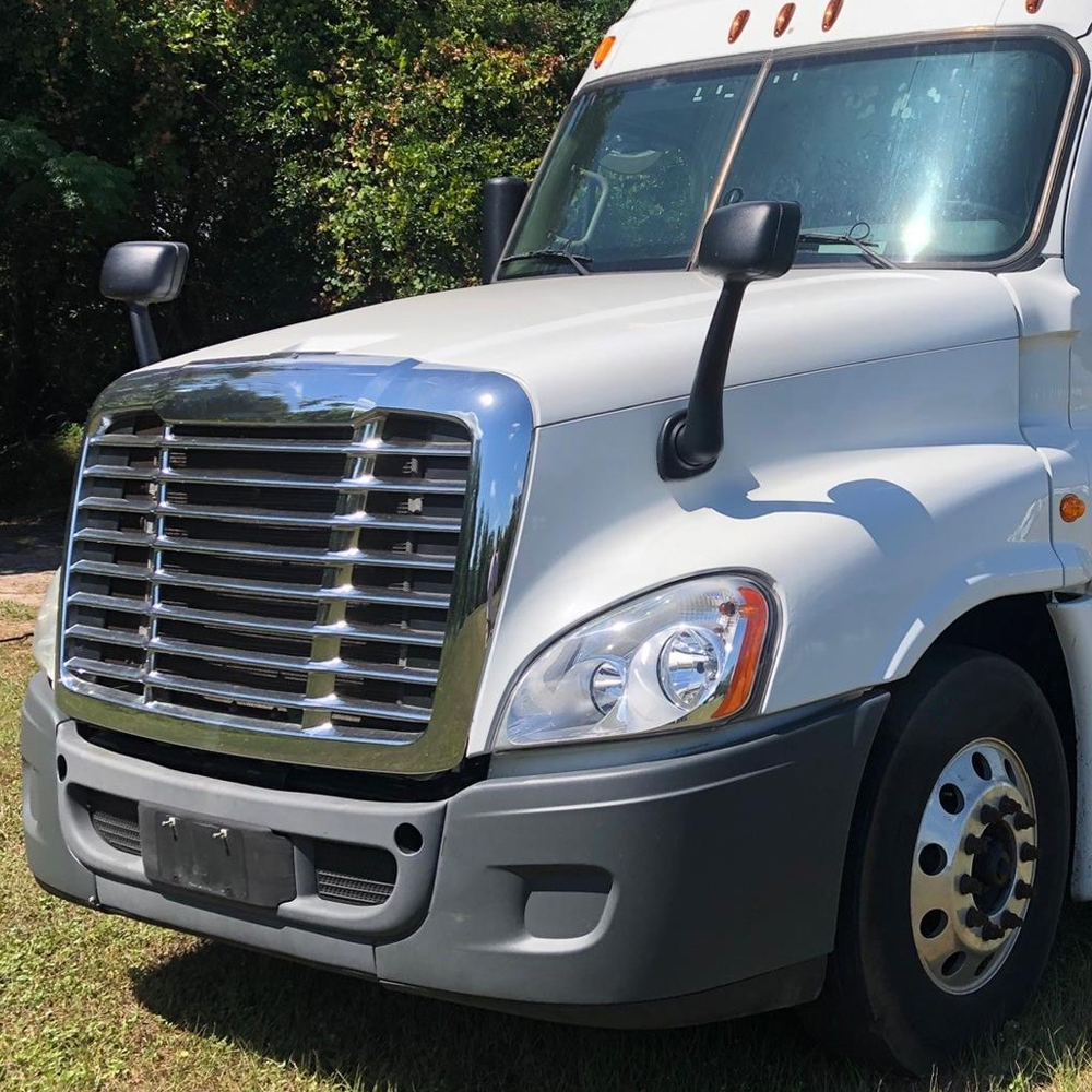 Black Hood Mirrors Compatible With Freightliner Cascadia 2008-2016 Driver Side