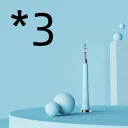3Pcs Blue Cleaning Head