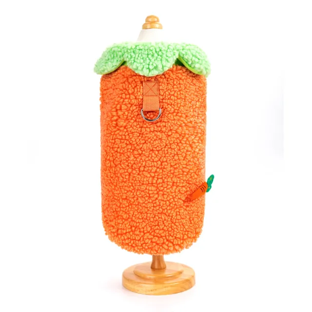 Korean Style Lotus Leaf Lace Warm Pet Clothes Orange - Shop at LoveMi