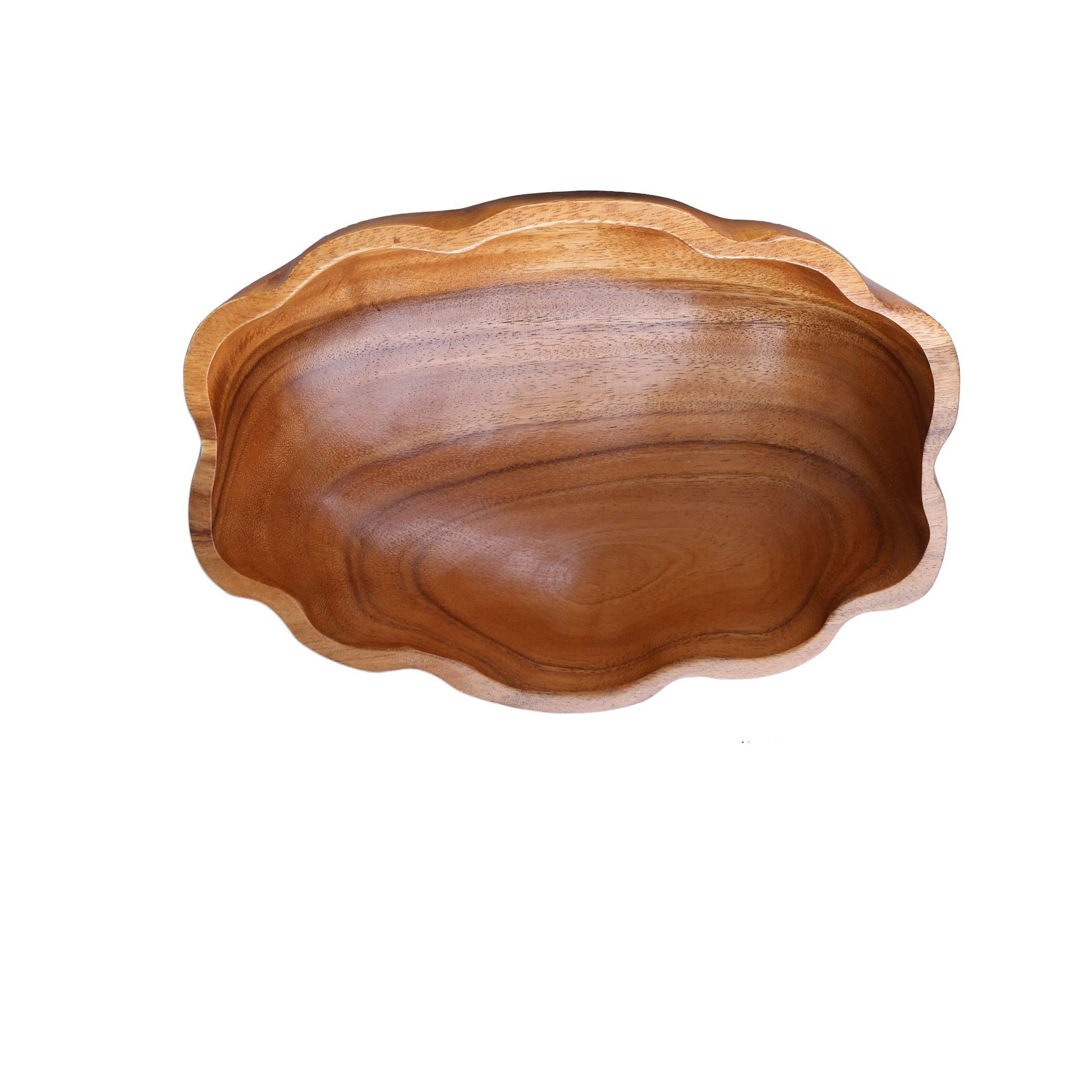 Natural Acacia Wood Bowl And Plate Dinnerware Set - Image 5