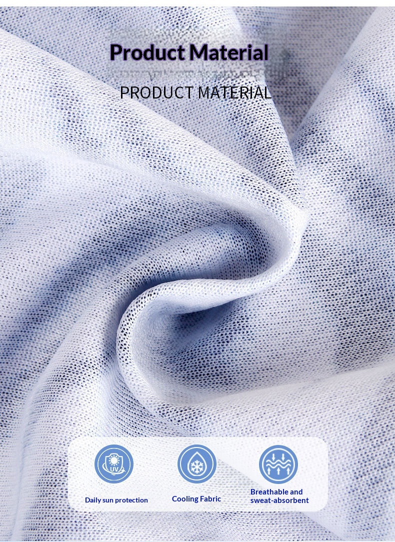 Summer Cycling Hood For Men, Ice Silk Quick-Drying Motorcycle Hood For Women, Thin Breathable Outdoor Sports Fishing Sun Protection Mask