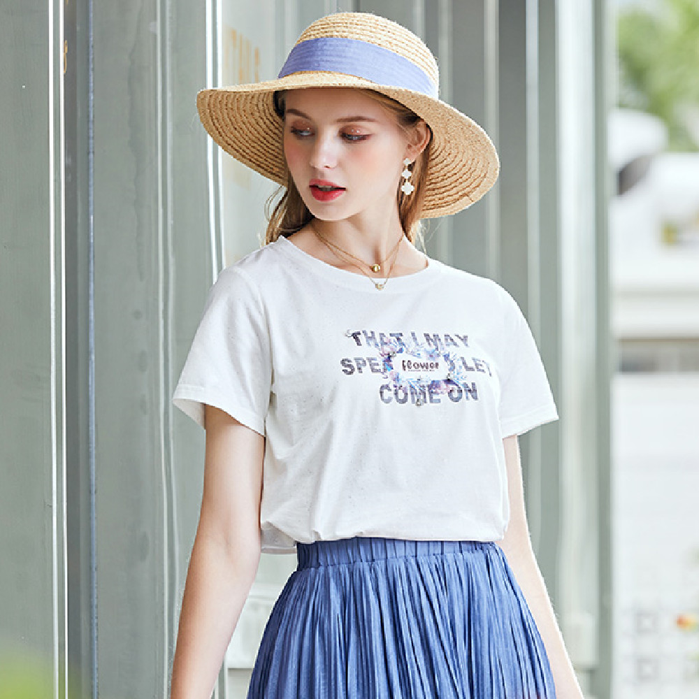 Women's Fashion Pure Cotton Short Sleeves