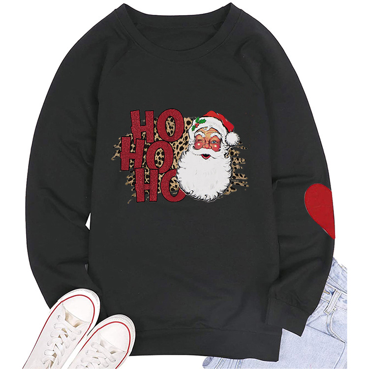 Title 11, Santa Print Crew Neck Sweatshirt