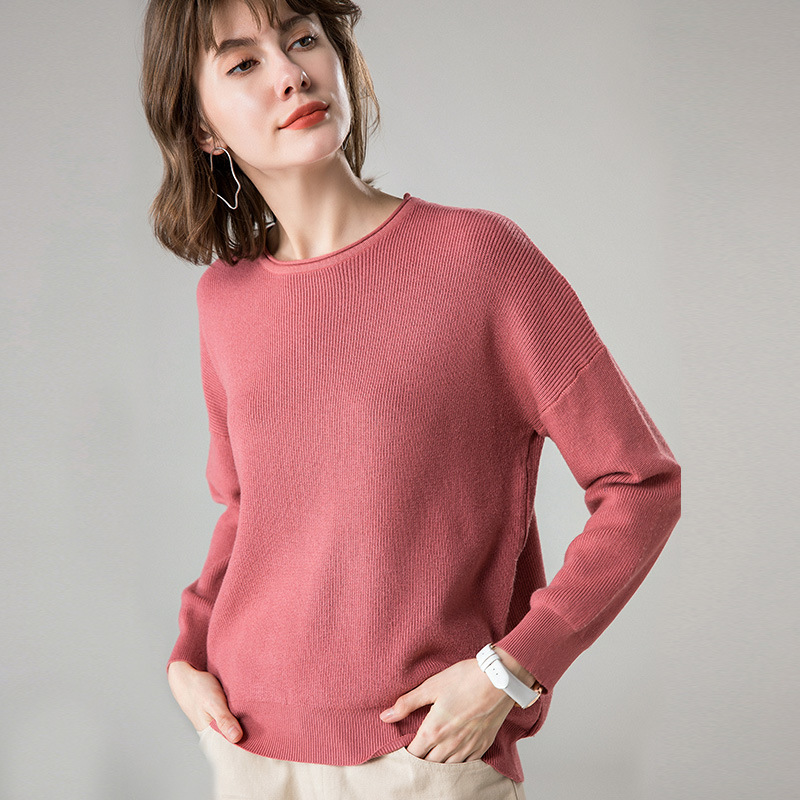 Title 11, Fashion Lazy Cashmere Knit Bottom Thin Sweater