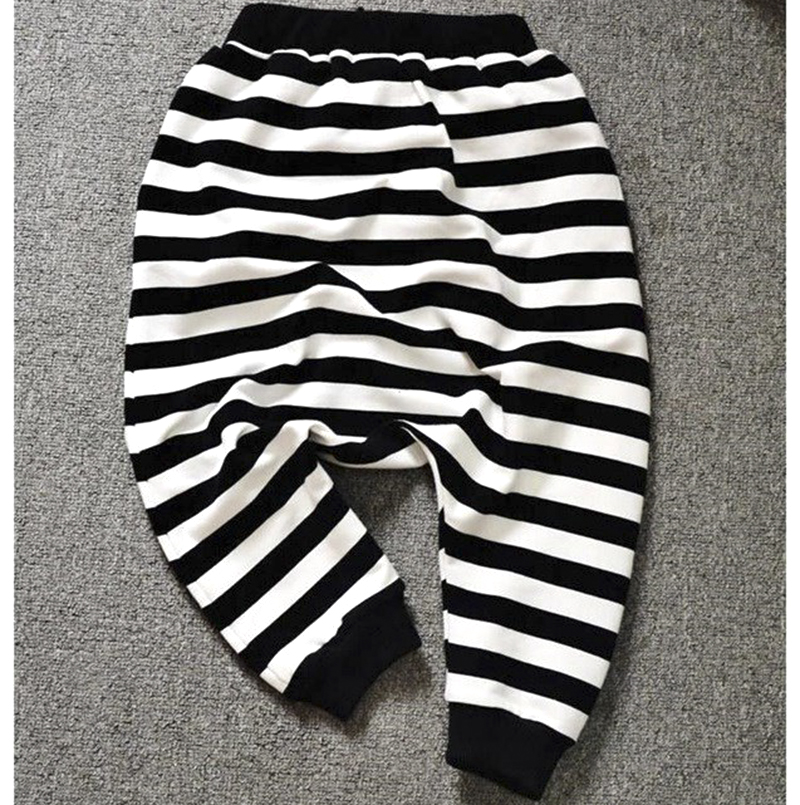 Children Striped Single Trousers Plus Cashmere