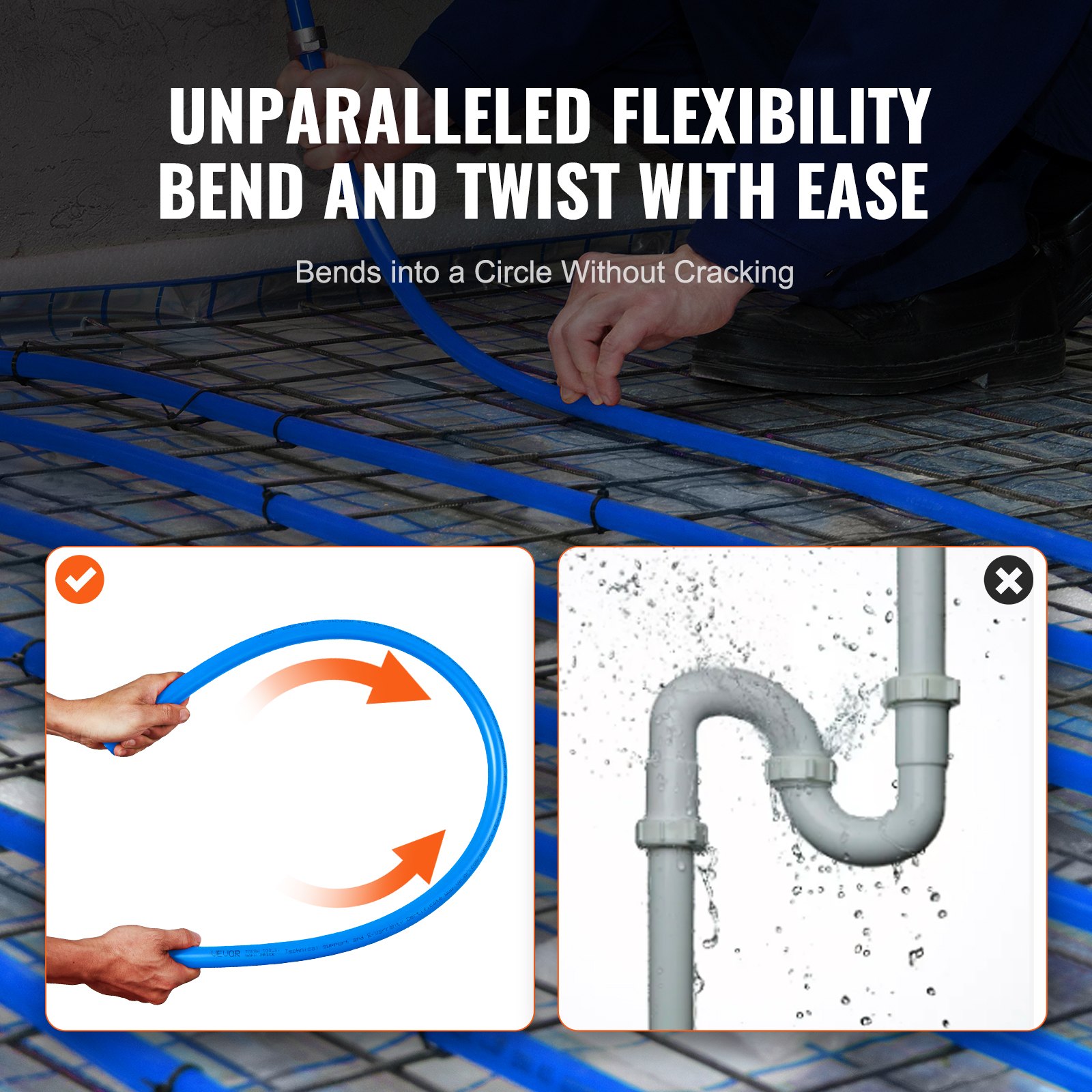 Feet Length PEX A Flexible Pipe Tubing For Potable Water, Pex Water Lines For Hot Cold Water... thumbnail 1