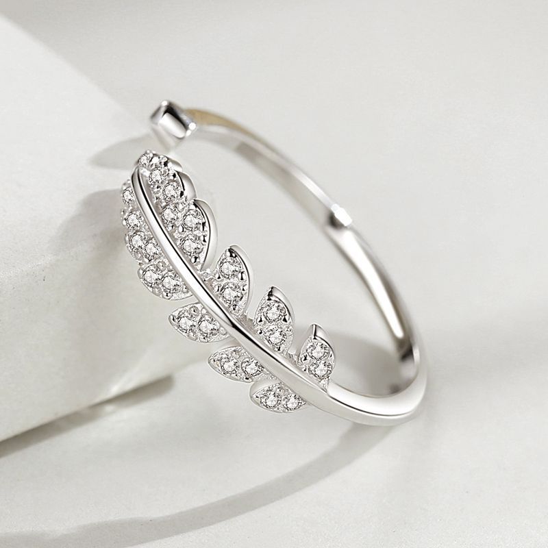 Ring Female Forest Sweet Leaf Index Finger Row Ring