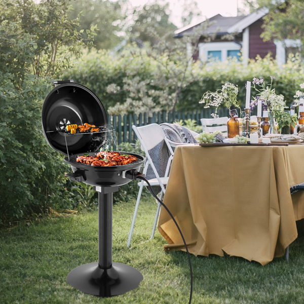 Electric BBQ Grill With Stand view 2