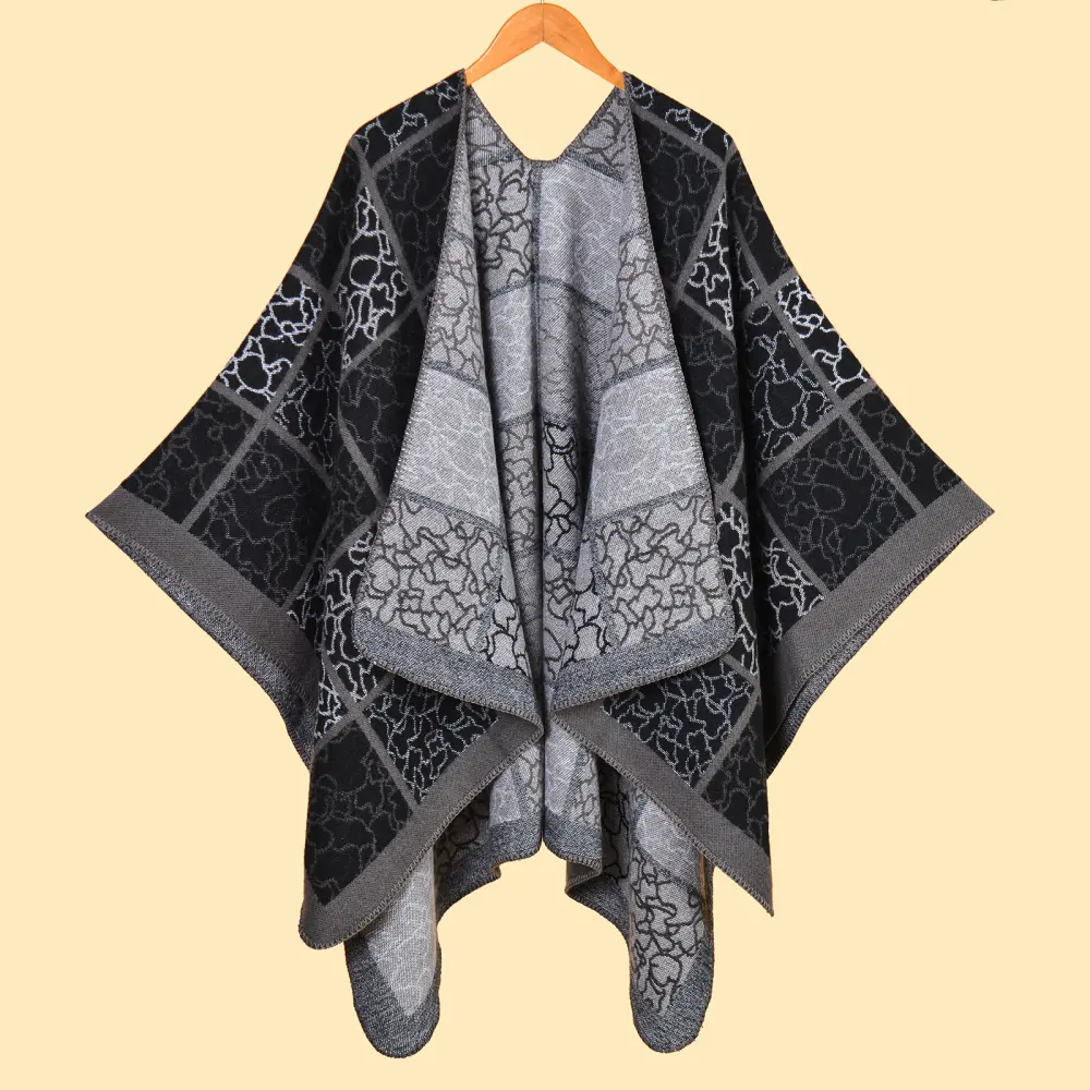 Women's Line Grid Scarf Shawl