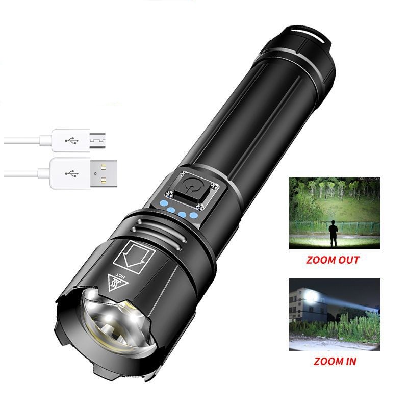 30W White Laser Telescopic Focusing Flashlight — foto 2