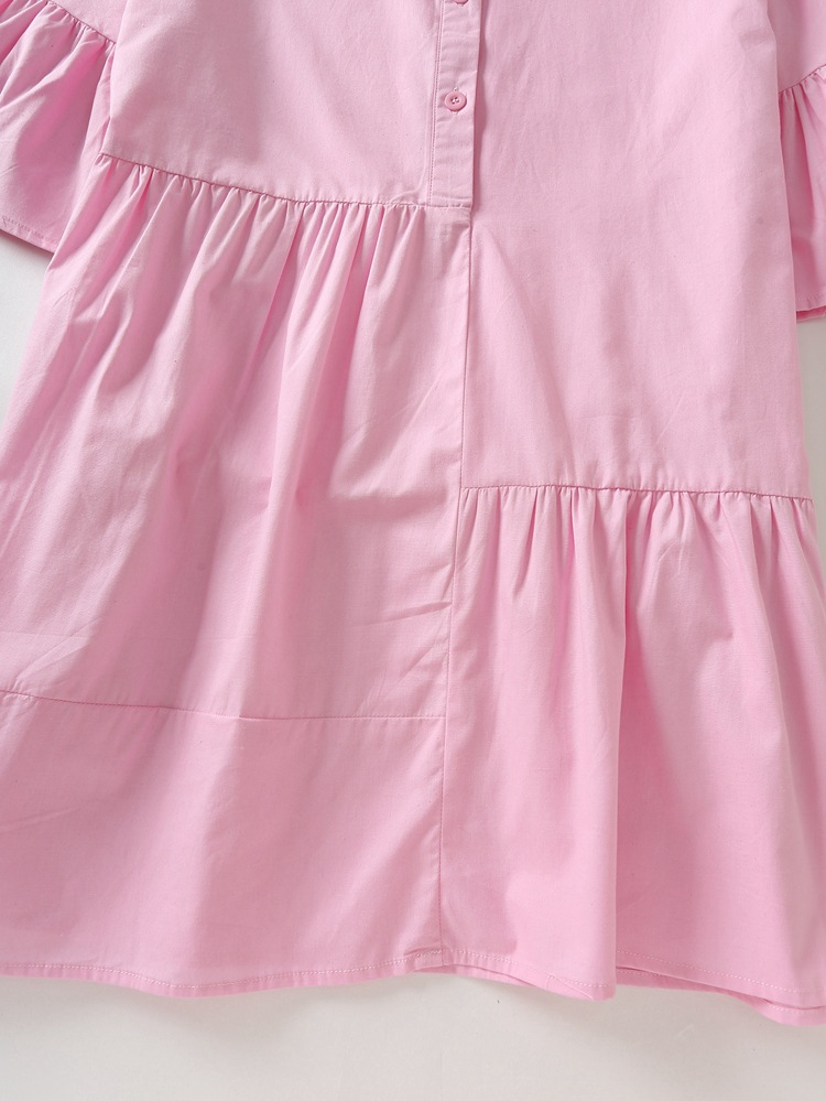 Irregular Age Reduction And Slimming Shirt Skirt