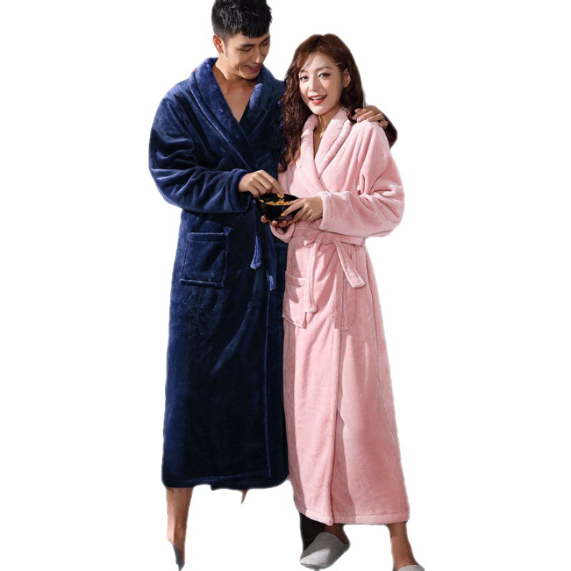 Title 3, Autumn And Winter Nightgown Coral Fleece Bathro...